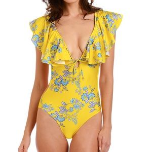 Yellow floral Sam Edelman Suit